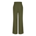 thumbnail image 7 of ABATAB Work Pants for Women Business Casual High Waisted Outfits Button Office Straight Leg Dress Trousers, 7 of 7