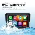 thumbnail image 4 of Carabc 5" Motorcycle Carplay Screen, with GPS Navigation IPX7 Waterproof Front & Rear Cameras & TPMS, 4 of 8