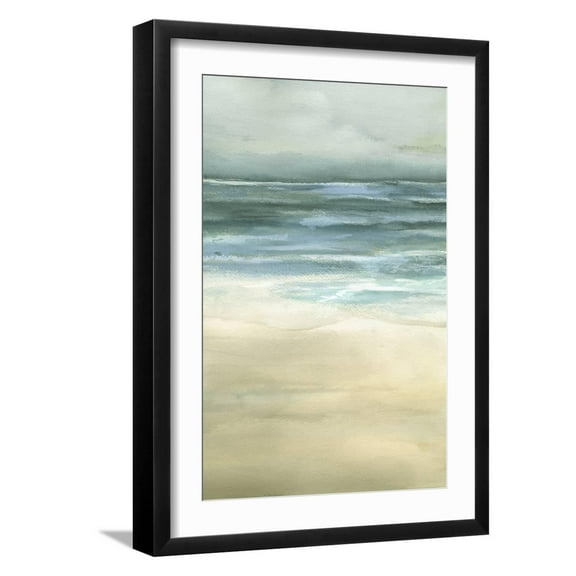Art.com Tranquil Sea II Art Print by Jennifer Goldberger, Black Frame Wall Art, 17" x 23"