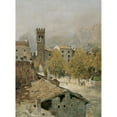 thumbnail image 2 of Robert Russ 19x24 Black Ornate Framed Double Matted Museum Art Print Titled: Porta San Michele by the Shore, 2 of 5