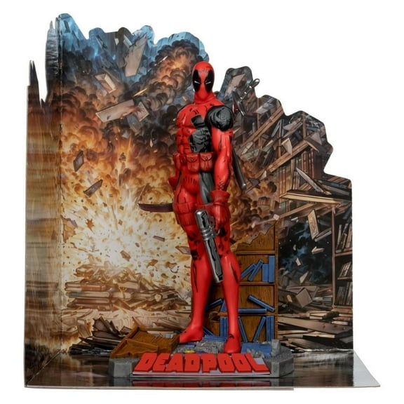 Deadpool (The New Mutants #98) 1:10th Scale Posed Figure w/Scene - McFarlane Toys