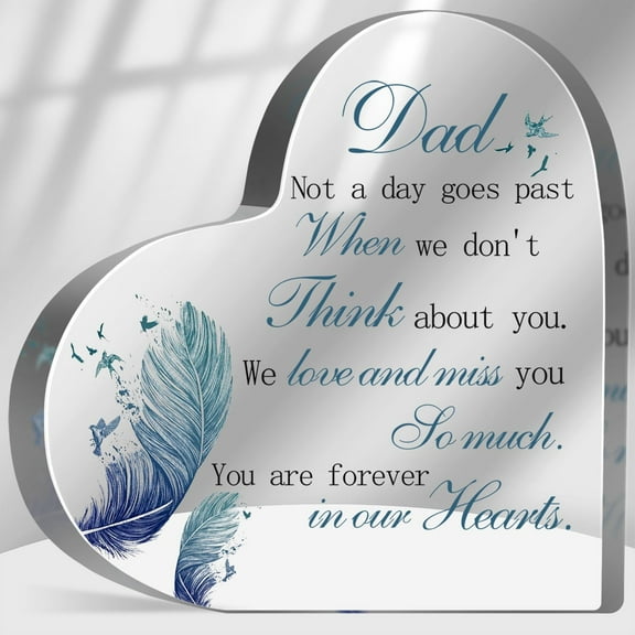 Sympathy Memorial Gifts for Loss of Dad, Loss of Father Sympathy Gifts, Bereavement Condolences Grief Gifts, Remembrance Plaque for Loss Dad