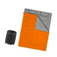 thumbnail image 2 of S SERENABLE Sac de Couchage Double 2 Personnes Sac de Couchage de Camping pour la Randonnée Activités de Plein Air Orange, 2 of 9