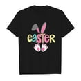 thumbnail image 4 of Toddler T Shirts Kids Girls Summer Rabbit Print T Shirt Child Cute Easter Short Sleeve Tee Top Baby Boy Summer Clothes Black 2 Years-3 Years, 4 of 4