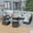 Gray, variant on Ovios 11 Pieces Outdoor Patio Furniture with 30 inch Fire Pit Table All Weather Wicker Conversation Set for Porch