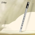 thumbnail image 1 of MYG Irish Whistle Flute C D Bb Key 6Hole Flute Alloy Musical Instruments Accessories For Woodwind Instrument With Bags, 1 of 7