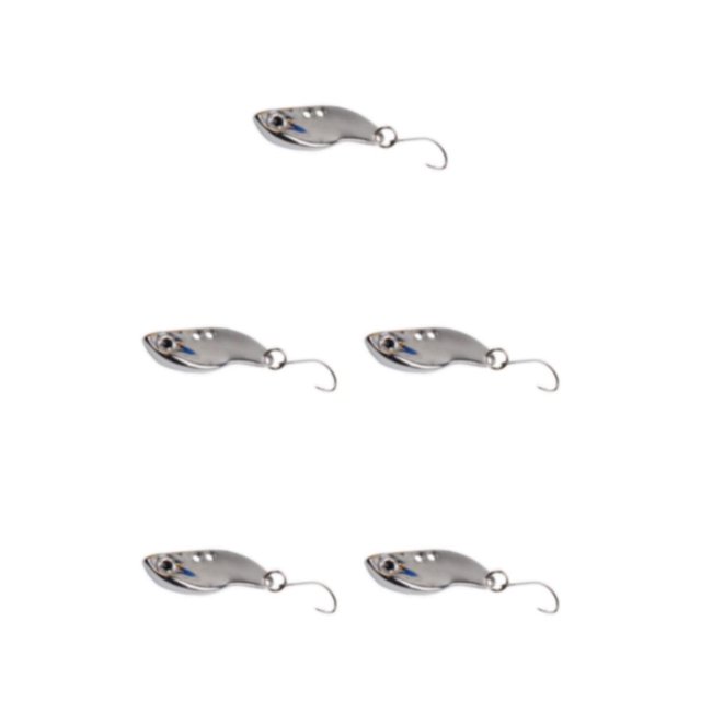Soidarity Kit de cucharas para trucha, aparejos de pesca, lentejuelas, señuelo de pesca tembloroso, gancho único, Mini , cebos de hundimiento, Type2 NO2