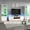 White, variant on PLAUIN Entertainment Center with Fireplace and Bookcases, 70" TV Stand, 2 Bookshelves, White