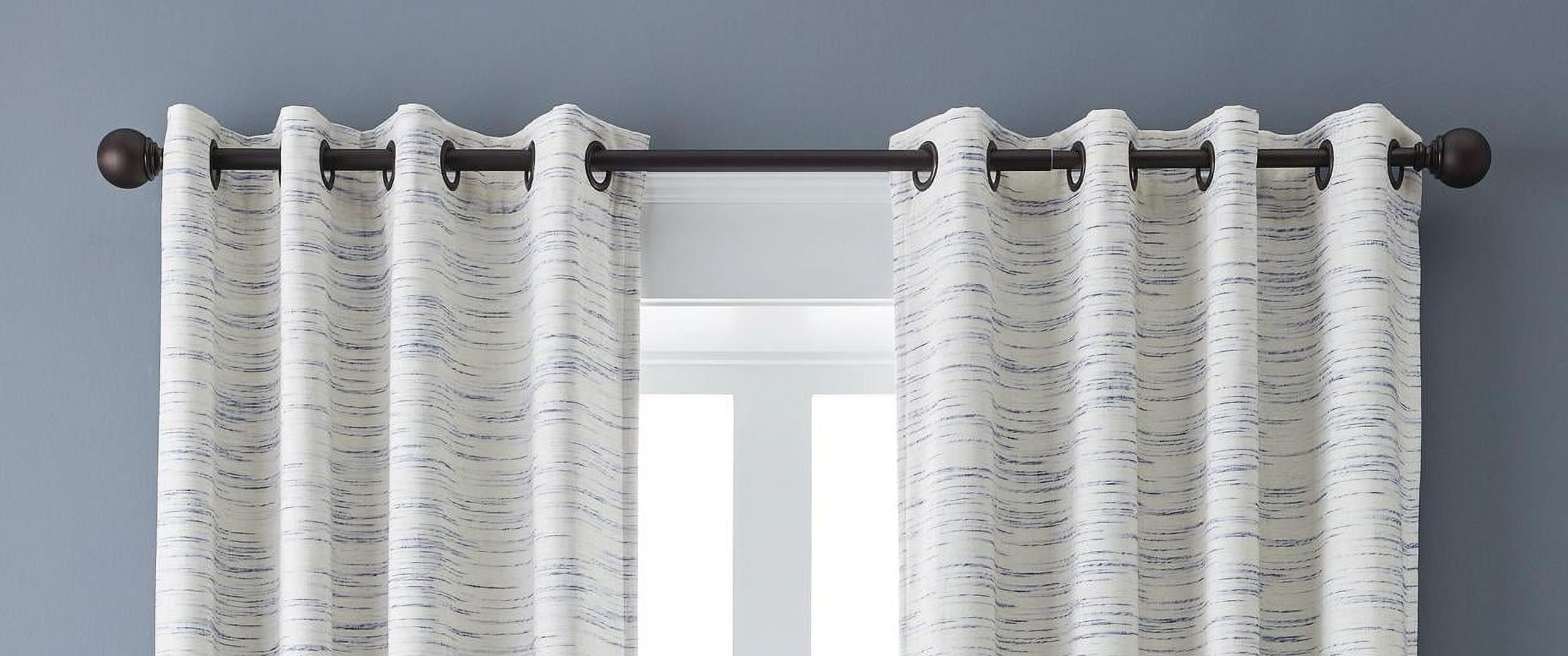 Better Homes & Gardens, Indigo Stripe Blackout Curtain Panel, 53" x 108", 1 Pack