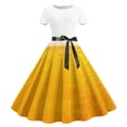 thumbnail image 1 of Fankiway Robe Décontractée à Manches Courtes pour Femmes, Imprimé Oktoberfest, Robe Classique Imprimée, Grande Taille, Printemps 5448, 1 of 3