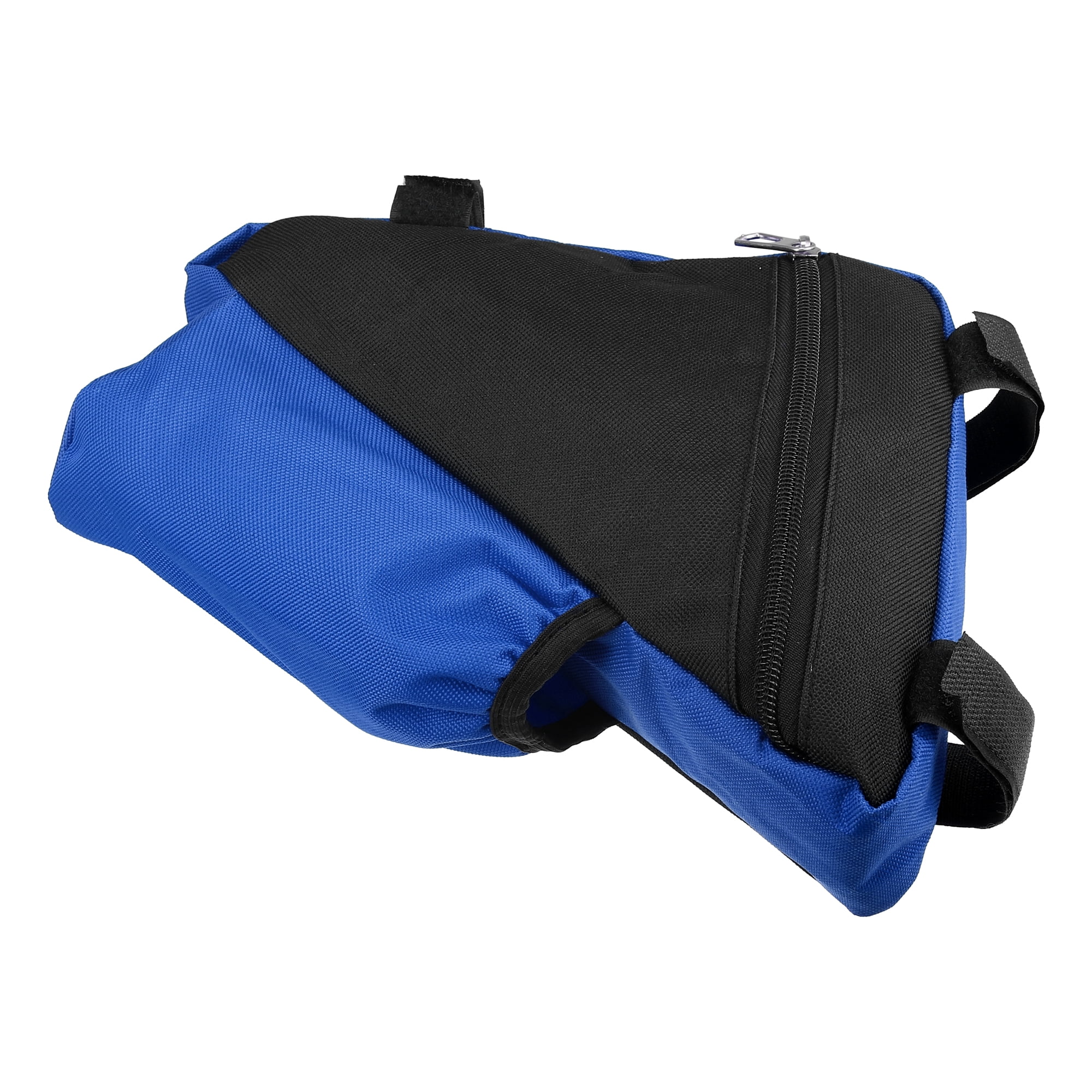 Unique Bargains Bike Triangle Frame Bag with Bottle Holder Cycling Storage Bag Blue