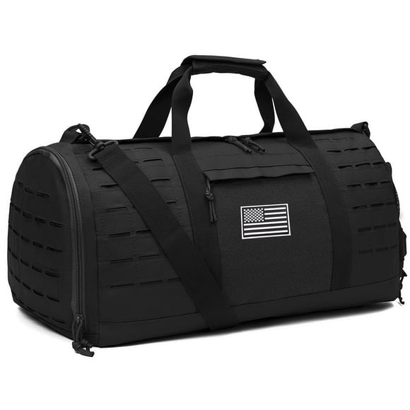Bolsa de lona QT&QY 40L, táctica militar, impermeable, para hombre