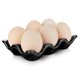 thumbnail image 1 of Supplies 6 Eggs Ceramic Egg Holder Non-slip Egg Plate Egg Box For Home Kitchen Fridge Restaurant, 1 of 3