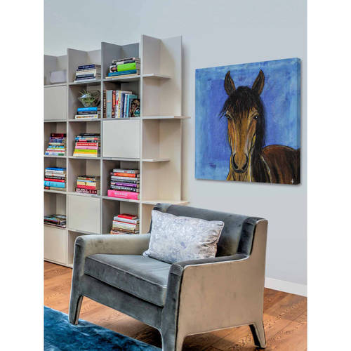 "Hidalgo Mustang Horse" Painting Print on Wrapped Canvas