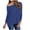 Blue, variant on Womens Off Shoulder Sweater Loose Long Sleeve Boat Neck Tunics Tops Fall Solid Color Casual Pullover Shirts (Khaki M)