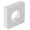 Matte White, variant on Schaub And Company 10030-MW Cafe Modern Square 1" Open Ring Slot Cabinet Knob / Drawer