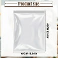 thumbnail image 3 of 1PC Small Clear Resealable Plastic Bags,Mini Zip Pouches for Snacks,Jewelry,Crafts,Pills -Petite Transparent Self-Sealing Storage Bags Durable Leakproof Storage (60cm×40cm/23.6"×15.7"), 3 of 9
