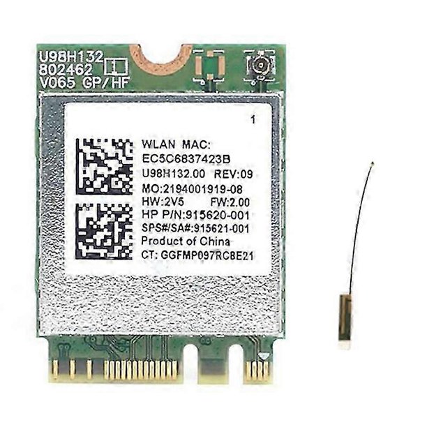 RTL8821CE 802.11AC 1X1 Wi-Fi+BT 4.2 Combo Adapter Card 915621-001 Wireless Netowrk Card for ProBook