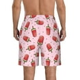 thumbnail image 3 of Kdxio Watermelon Ice Cream Pattern Mens Casual Shorts - Drawstring Summer Beach Sports Shorts for Men, 3 of 9