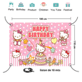 thumbnail image 2 of Telón de fondo decorativo para fiestas alusivo a Hello Kitty, 2 of 5