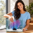 thumbnail image 7 of Aquarium Fake Sea Branch Soft Plastic with Base, Realistic Flexible Coral Reef Decoration for Saltwater Tank, Safe Gentle Hideout for Fish Shrimp Betta Aquascaping, 7 of 7
