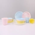thumbnail image 5 of 12 Piece Plastic Dinnerware Set, Reusable BPA Free 4 Cups, 4 Bowls and 4 Plates Suitable for Toddlers, Kids, Children, P, 5 of 9
