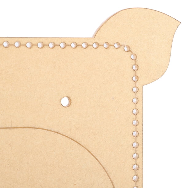 Plantilla de monedero plantilla práctica de artesanía de cuero de 4 piezas herramienta de molde de artesanía de cuero para bolsas de tarjetas Cartera de regalo de amigos ANGGREK Otros
