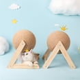 thumbnail image 3 of Baohd Attract Cats Attention With Easy To Install Pet Scratching Ball Durable And Eco-friendly Wood Unique, 3 of 6