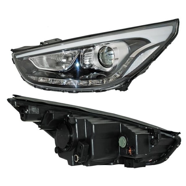 Faro Ix35 2015 Hyundai Izq C/Leds Genérica .