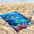 thumbnail image 4 of Clearance! Bath Towel Under $10 Beach Towel Marine Fish Printed Beach Towel Colorful Bath Towel Sandproof Beach Blanket 7.87*7.09*2.36 in, 4 of 7
