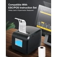 thumbnail image 4 of Impresora térmica de recibos ZYWELL ZY908 80 mm USB Ethernet, 4 of 7