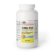 Geri-Care Senna Plus Stool Softener Tablets, Natural Laxative for Constipation, 1 Bottle,  1,000 per Bottle