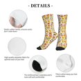 thumbnail image 6 of Crew Socks for Women Men, Bees And Honey 1  Moisture Running Athletic Football Striped Socks Cushion Tube Socks, 6 of 7