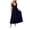 Black, variant on Midi Dress for Women Solid Crisscross Neck Empire Waist Flowy Adjustable Halter Straps Airy Swing Skirt Material Perfect for Coastal Getaways
