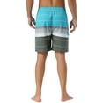 thumbnail image 3 of INSPIRE CHIC Men's Striped Printed Color Block Summer Swimming Board Shorts Blue 36, 3 of 6