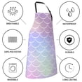 thumbnail image 5 of Goofa Fish Scale1 Printed Waterproof Apron 33" Chef Aprons for Men Heavy Duty Chemical Work Apron Adjustable Bib Apron, 5 of 9