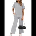thumbnail image 1 of Conjunto Deportivo de Dos Piezas para Mujer, Informal, de Corta y Pantalón . Gris XL, 1 of 5