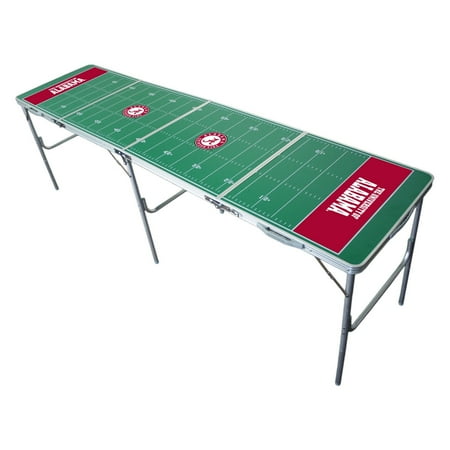 Tailgate Table 2 x 8 NCAA Texas Longhorns (Best Portable Poker Table)