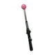 thumbnail image 3 of Palo de calentamiento telescópico, entrenador de swing de golf telescópico, mejora la fuerza del ritmo Negro rosa, 3 of 9