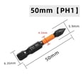 thumbnail image 1 of Chendee 1Pc 50Mm Screwdriver Bit Magnetic Batch Head Electric Screwdriver Hex Shank,Ph1, 1 of 8
