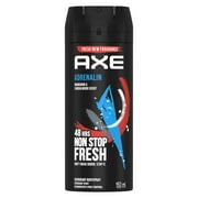 Axe Deodorant Body Spray Adrenaline Mens Fragrance 150ml/5.07oz (3-Pack)