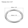 thumbnail image 2 of 30mmx38mm Dia 304 Stainless Steel O Ring Seamless Welded O-Ring for DIY 10 Pack, 2 of 5