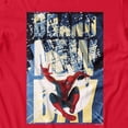 thumbnail image 3 of Marvel Spider-Man Brand New Day Men's Spidey Night Swing T-Shirt (Red, S-XXXL), 3 of 4