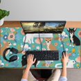 thumbnail image 4 of Long Mouse Pads for Desk,Chihuahua and Flower Florals Desk Mats on Top Of Desks, Desk Mouse Pad Extra Large with 3mm Non-Slip Base and Stitched Edge for Gaming,Office,Work,Home 47.3"x23.6", 4 of 6