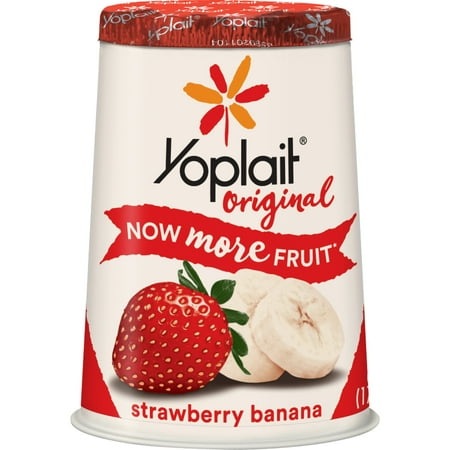 Yoplait Original Yogurt Strawberry Banana, 6 oz Cup