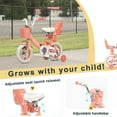 thumbnail image 3 of Glerc Maggie 12 inch Kids Girls Bike for Ages 2-4 Years Child, Peach, 3 of 10