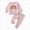 Pink, variant on Toddler Baby Boy Girl Long Sleeves Waffle Leisure Sweatsuit Fall Winter Outfit Set 6-12 Months 12-24 Months 2t 3t 4t 5t 6t 7t 8t 9t Children(Beige,2-3 Years)