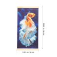 thumbnail image 2 of Fish Painting Fish Wall Hanging Scroll Decorative Fish Scroll For Bedroom, 2 of 2