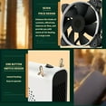 thumbnail image 5 of Calentador pequeño blanco con modos de calefacción y ventilador, para el hogar, calentador eléctrico pequeño, calentador de cerámica., 5 of 5