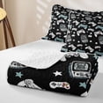 thumbnail image 4 of Erosebridal Cartoon Gamepad Twin Quilt Set for Boys Girls, Video Gaming Twin Coverlet Set, 2-Piece, 4 of 7